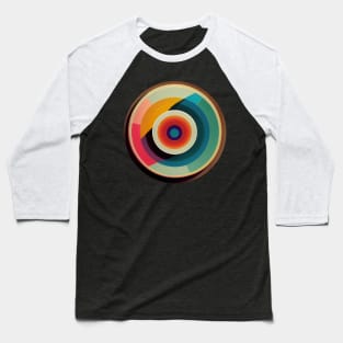 Painted Concentric Circles Baseball T-Shirt